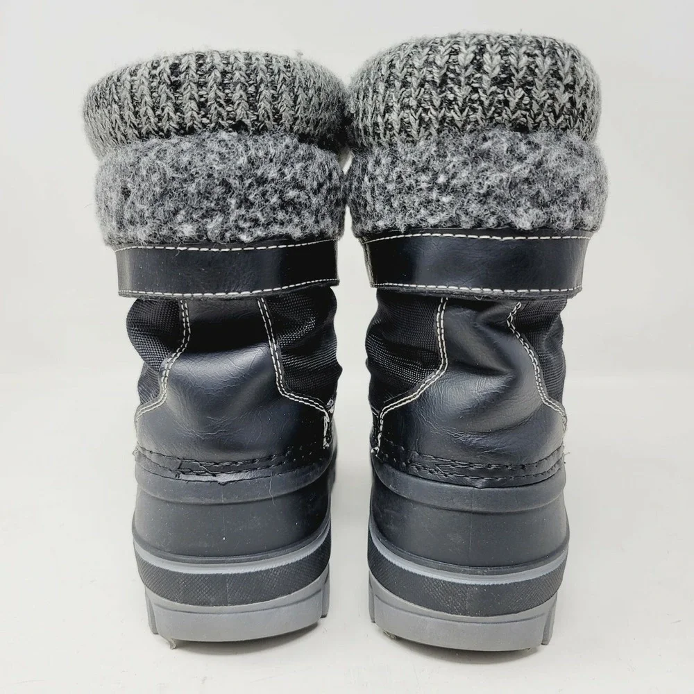Dream Pairs Girls Boots Sz 13 M Kmonte-1 Winter Black